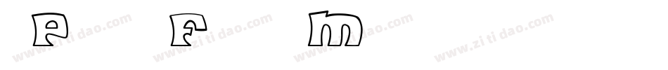 2Peas Flea Market字体转换